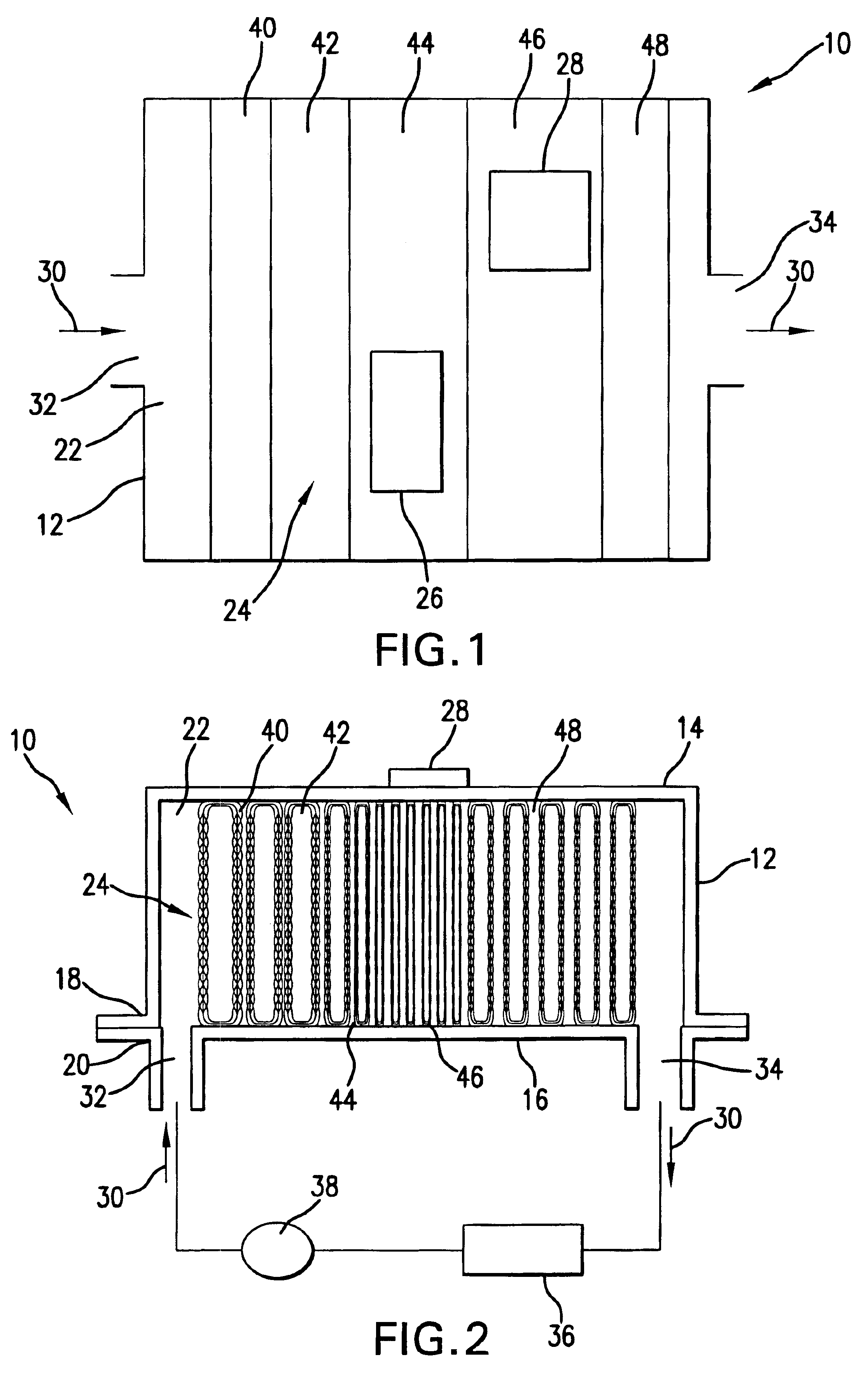 Enhanced heat transfer structure with heat transfer members of variable density