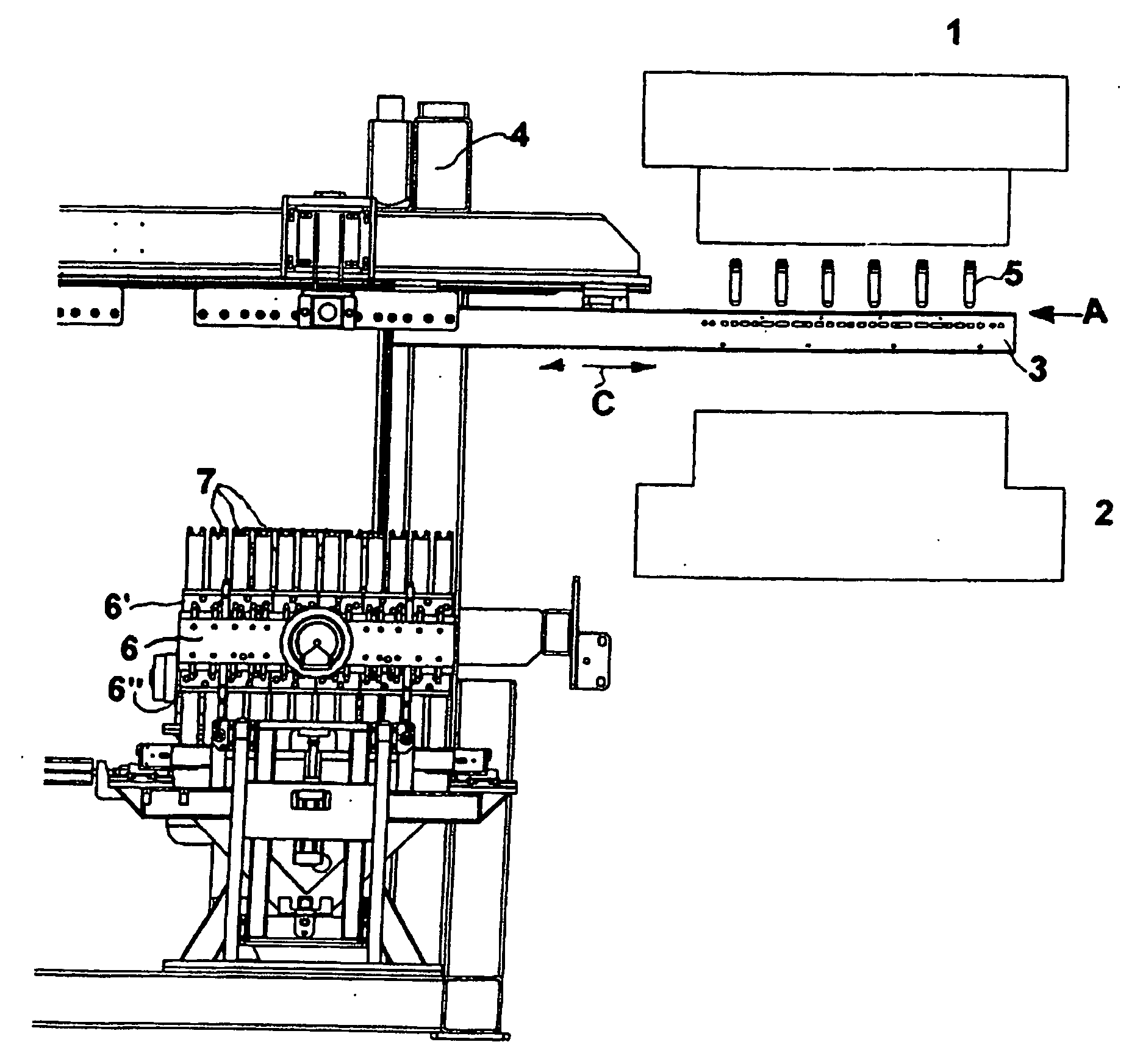 Injection device and process for plastic objects