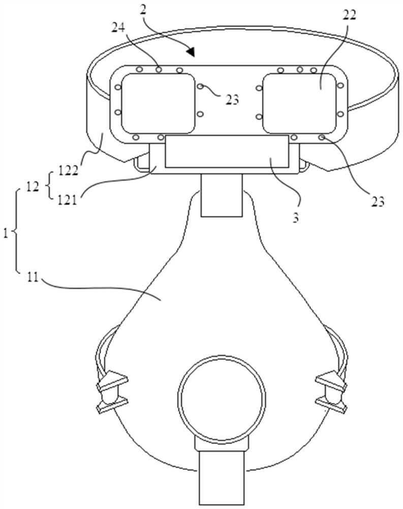 Breathing machine mask