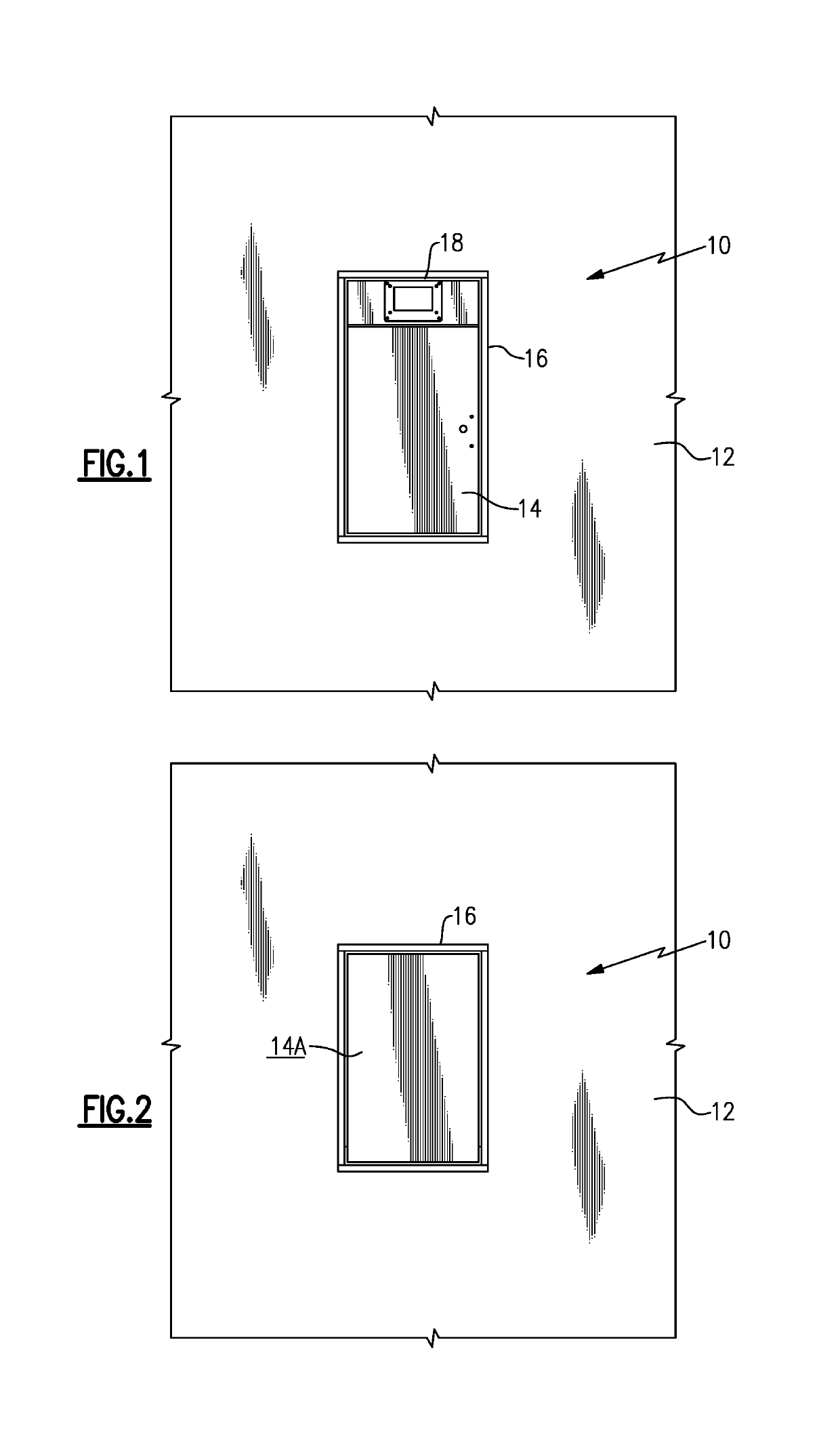 Pass-through convenience cabinet for hotel or similar public accommodation