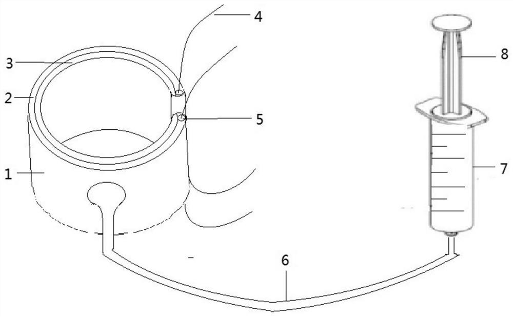 Method and device for constructing optic nerve injury model