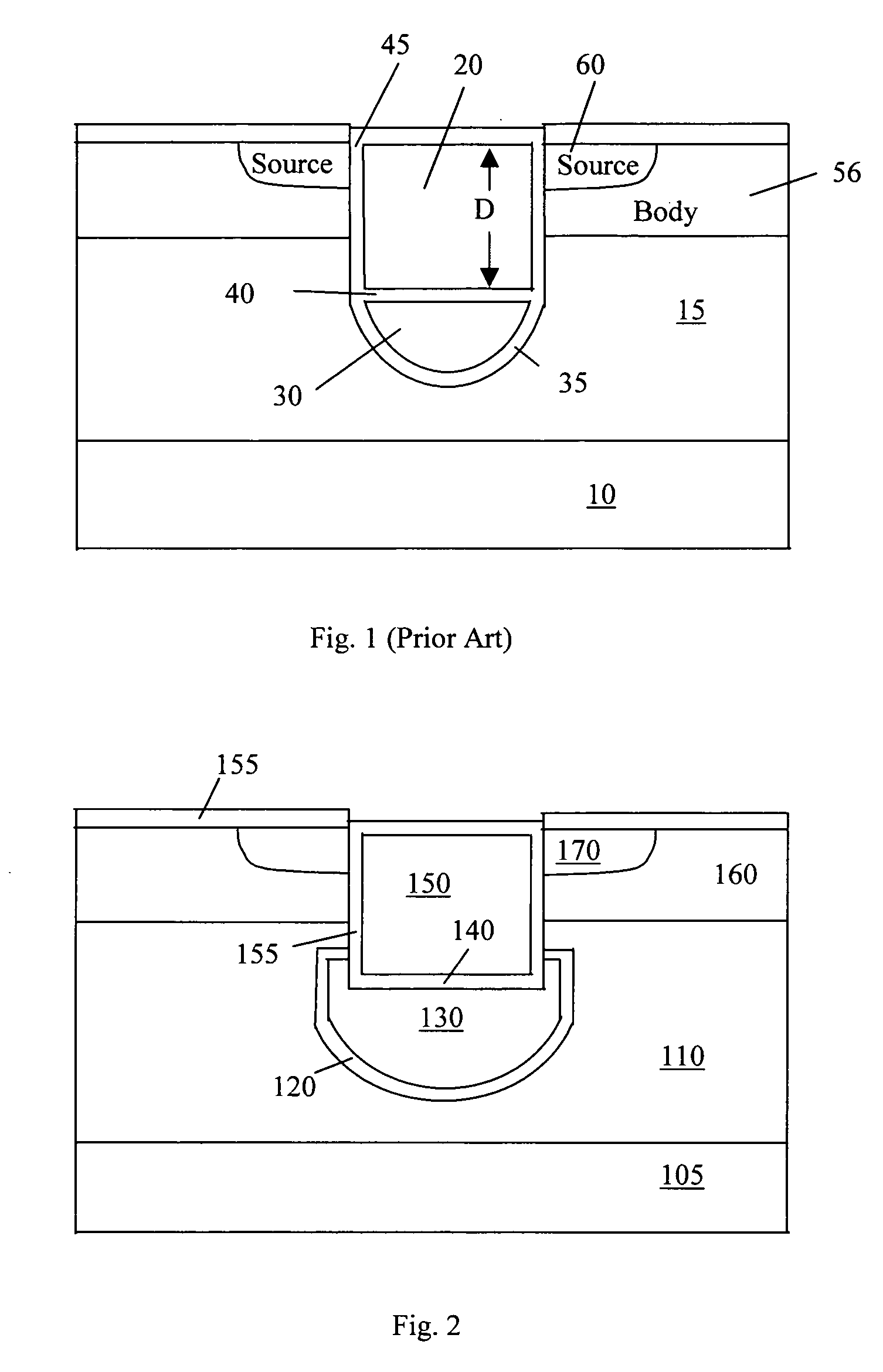 Excessive round-hole shielded gate trench (SGT) MOSFET devices and manufacturing processes