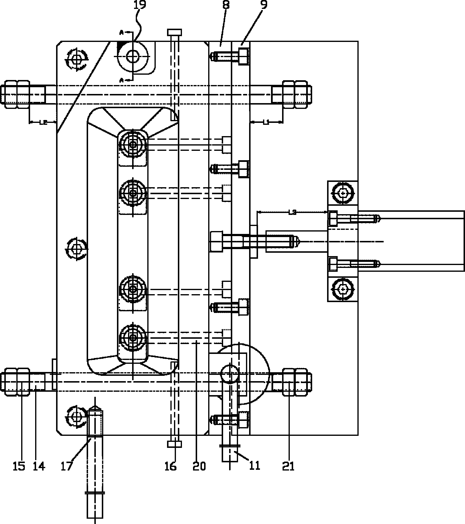 Polar pole die