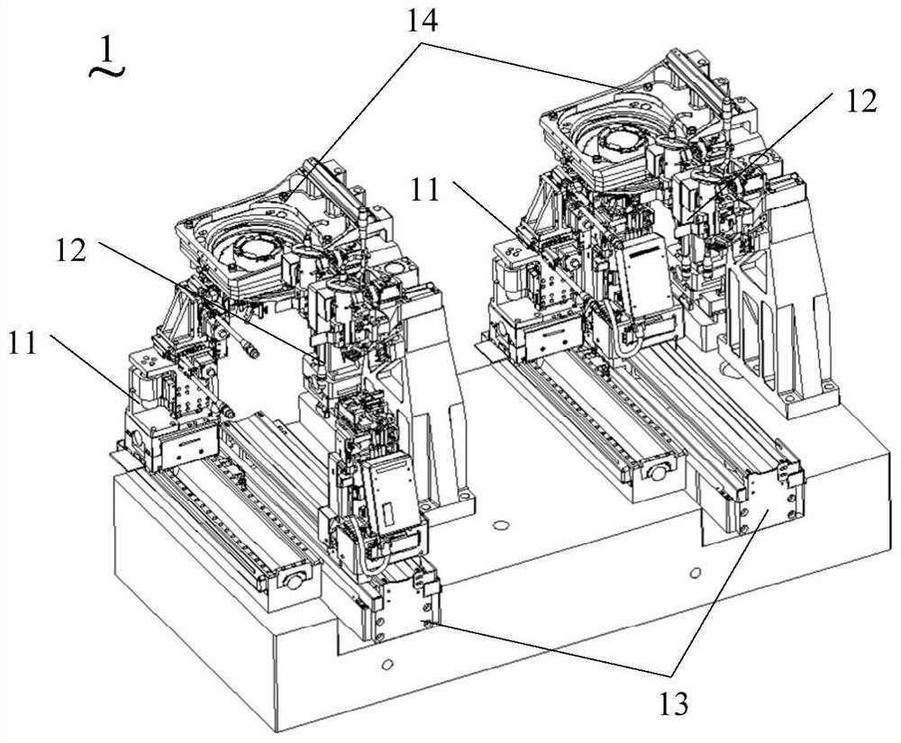 Full-automatic double-station multi-group AA equipment for cameras