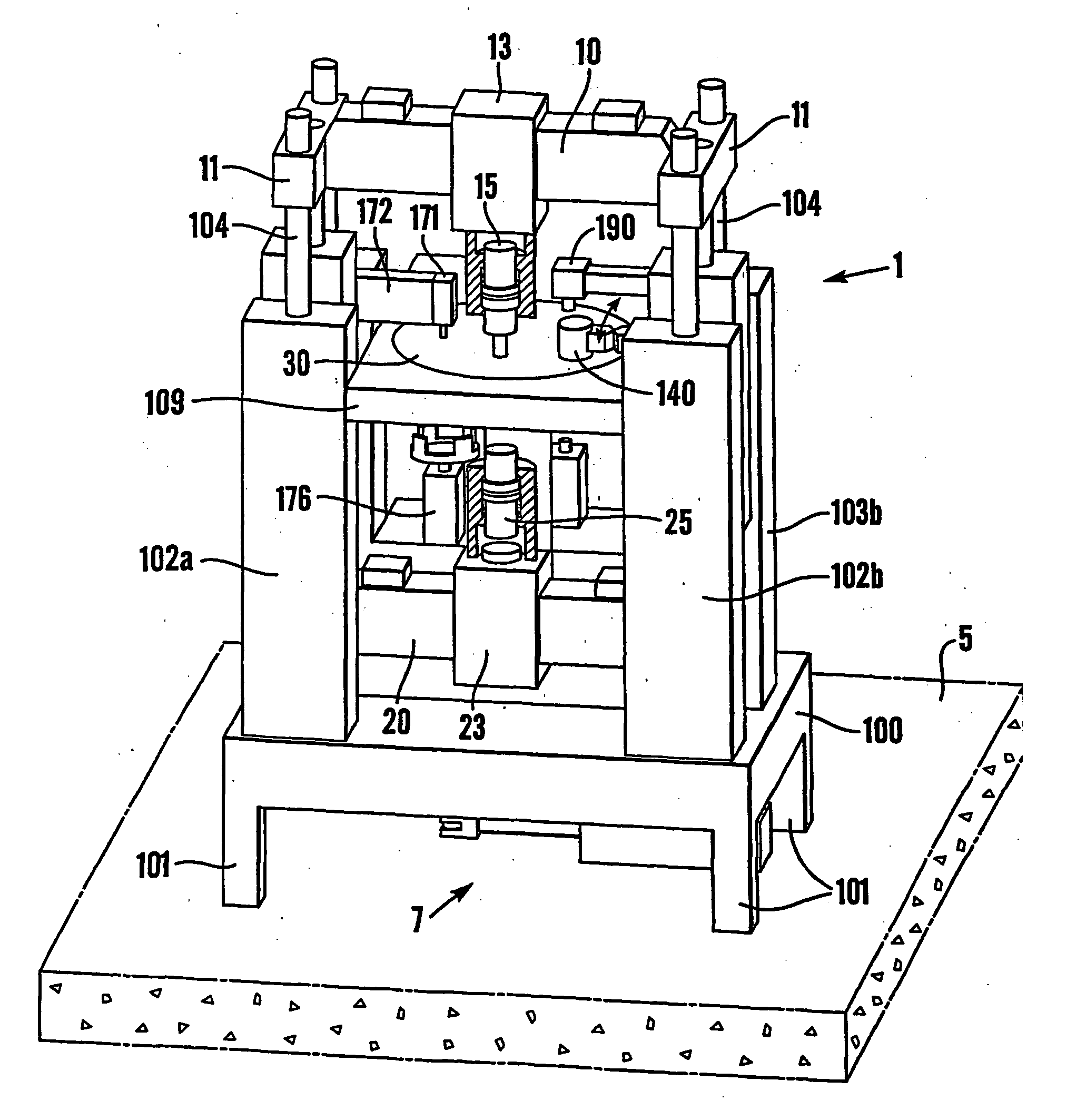 Impact machine and a method of forming a body