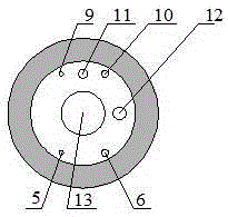 Double cloth bags type grouting sealing set and method