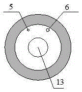 Double cloth bags type grouting sealing set and method