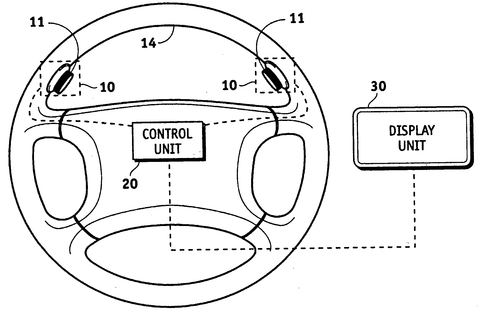 Steering wheel mounted scroll wheel and method