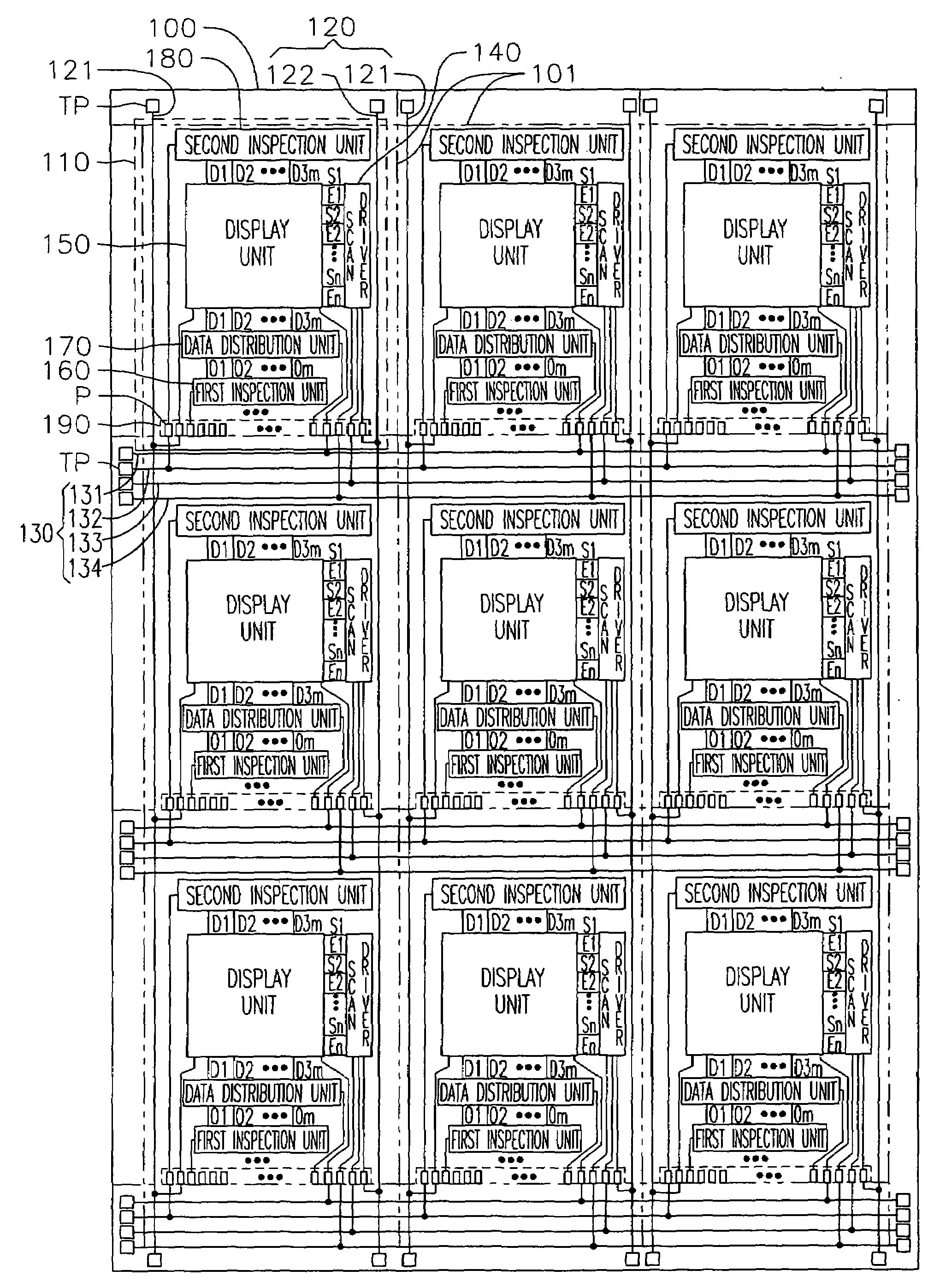 Mother substrate of organic light emitting display devices and method of aging the same