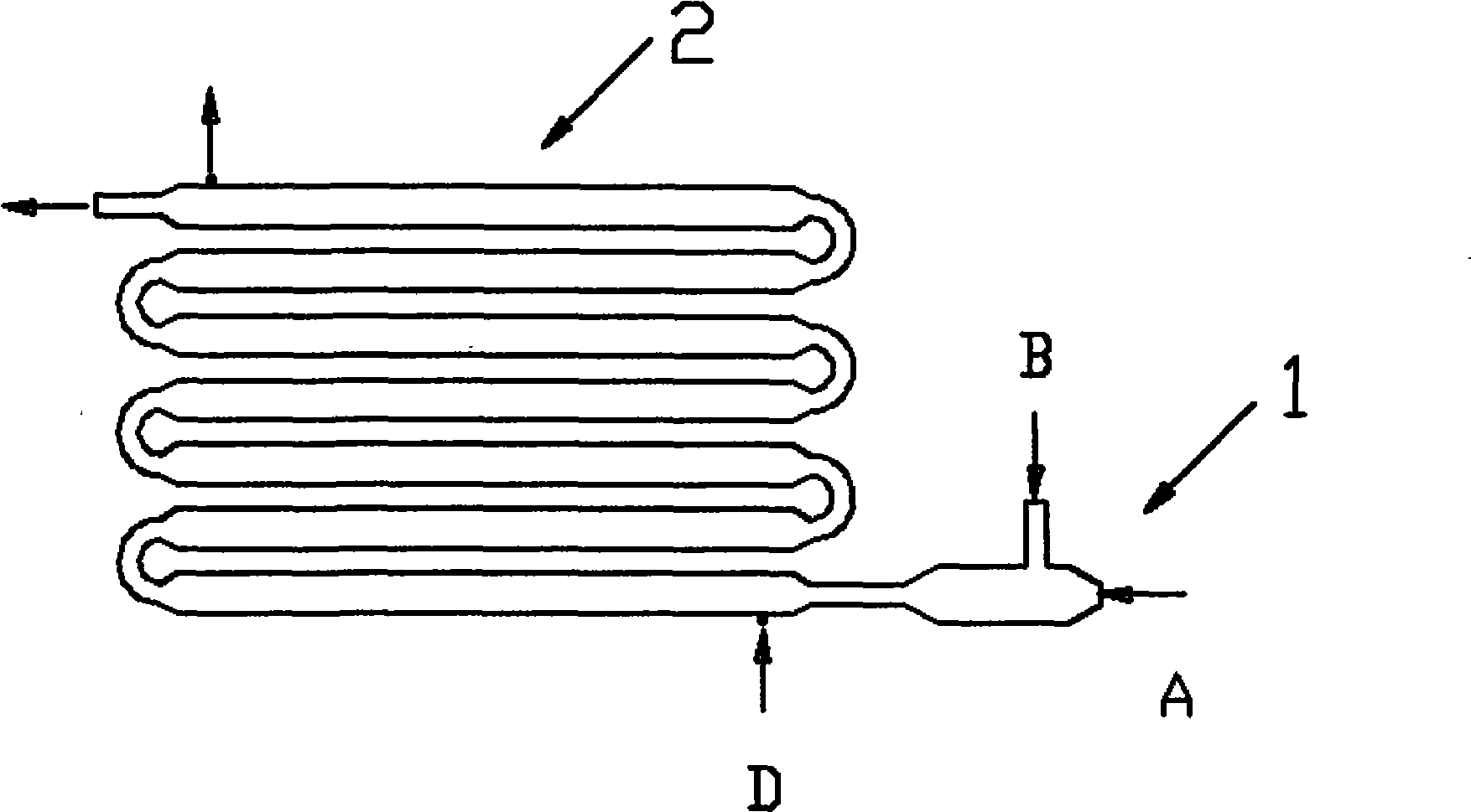 Process and device for continuous preparation of lithium hexafluorophosphate