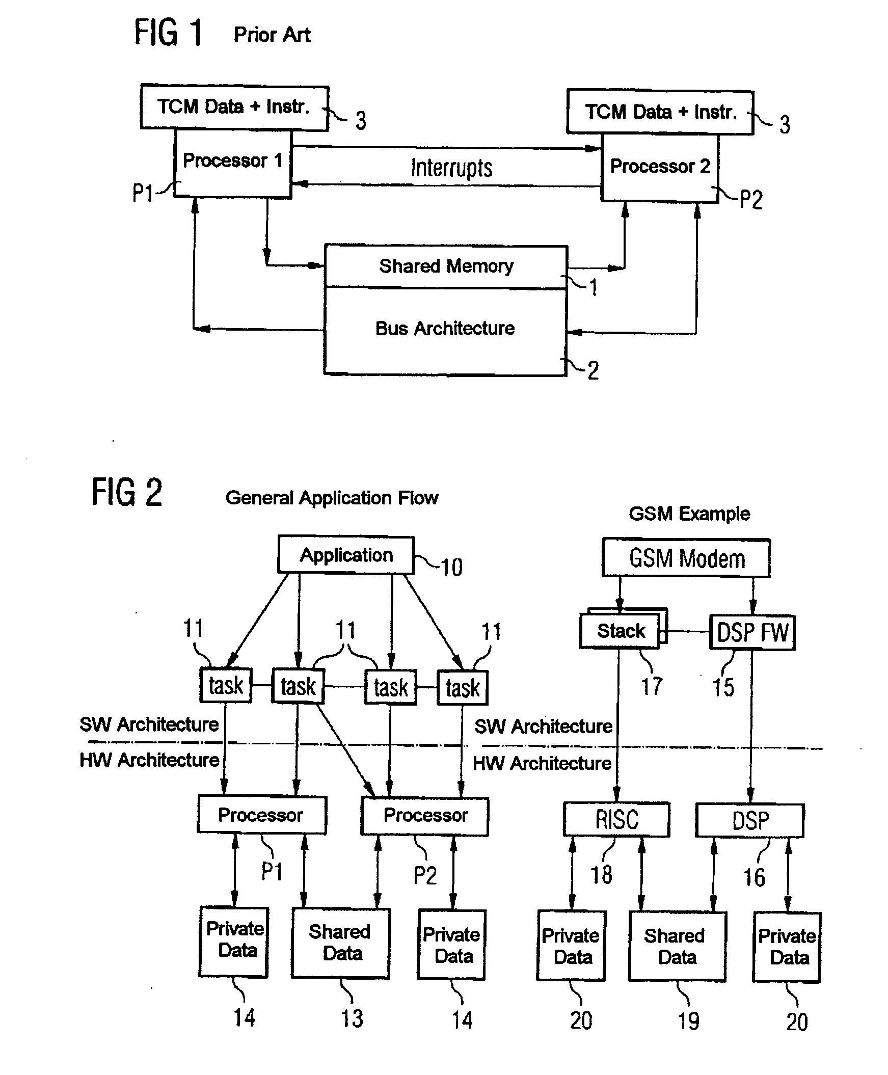 Multiprocessor system having a shared tightly coupled memory and method for communication between a plurality of processors