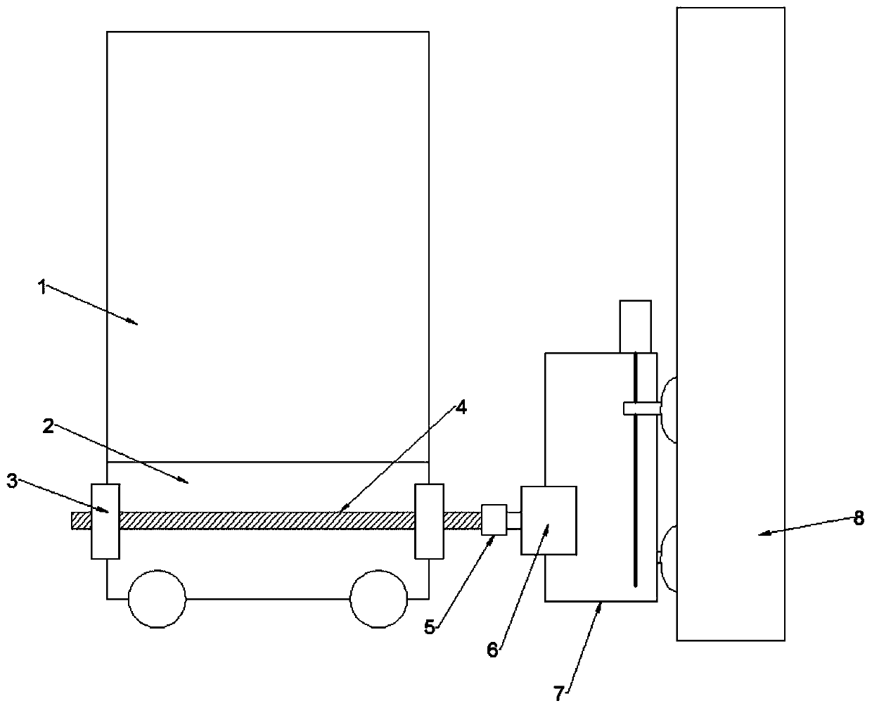 Travelling device for inkjet printer on smooth surface