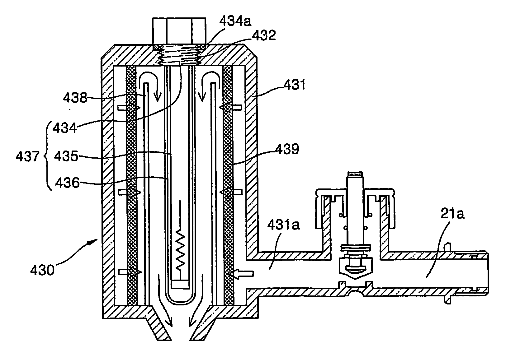 Sterilize valve and a water-purifying device using the same