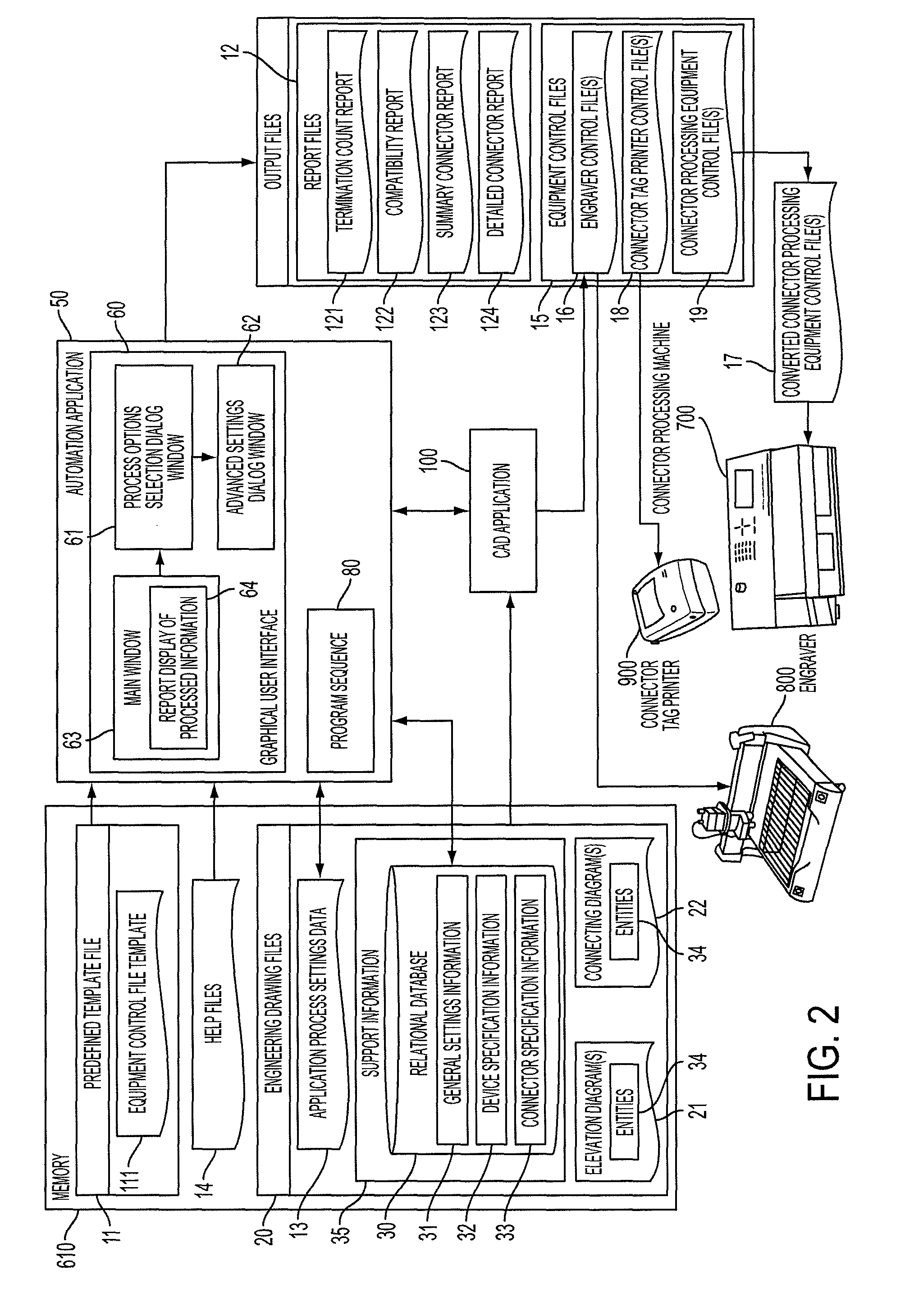 Method and automation system for processing information extractable from an engineering drawing file using information modeling and correlations to generate output data