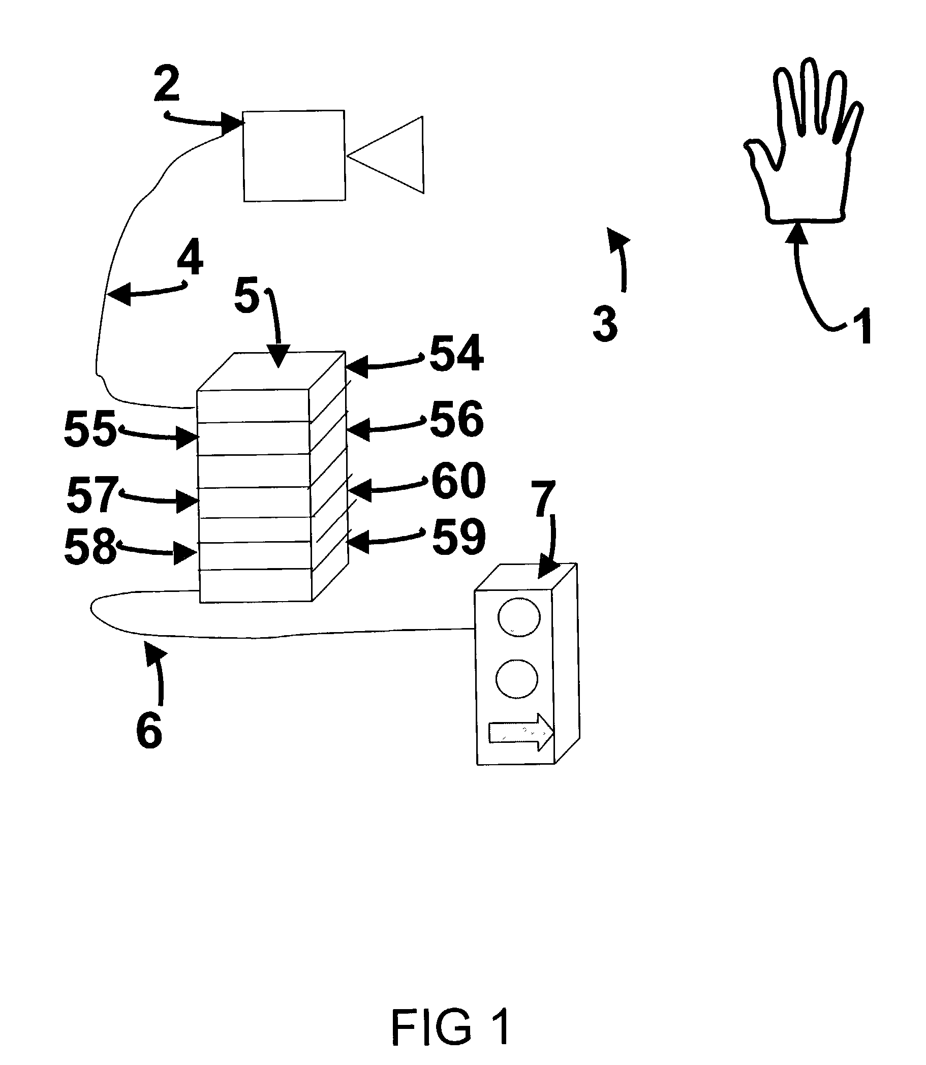 Method and apparatus for contactless hand recognition