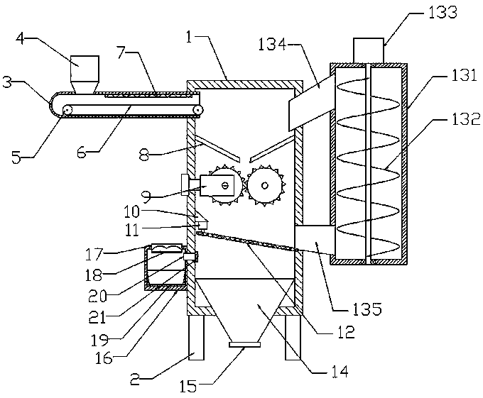 Cloth waste treatment device for spinning