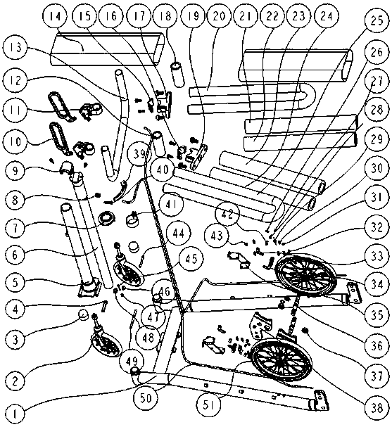 Rollator capable of supporting elbow and arm