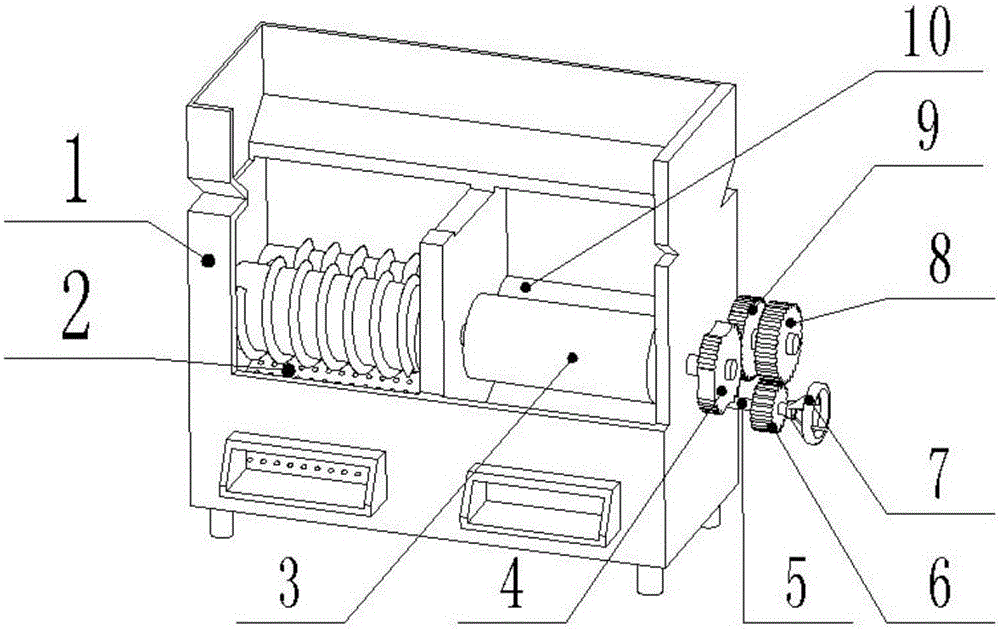 Two-bin eccentric garbage-compressing bin device