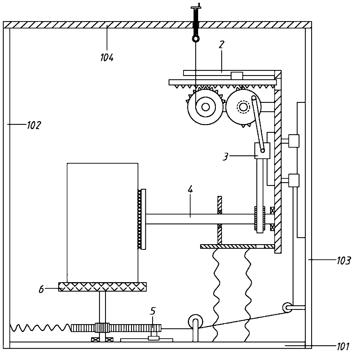 Automatic rust removal cleaning device for cylinder outer wall