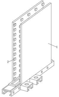 Combined partition plate in building and construction method thereof