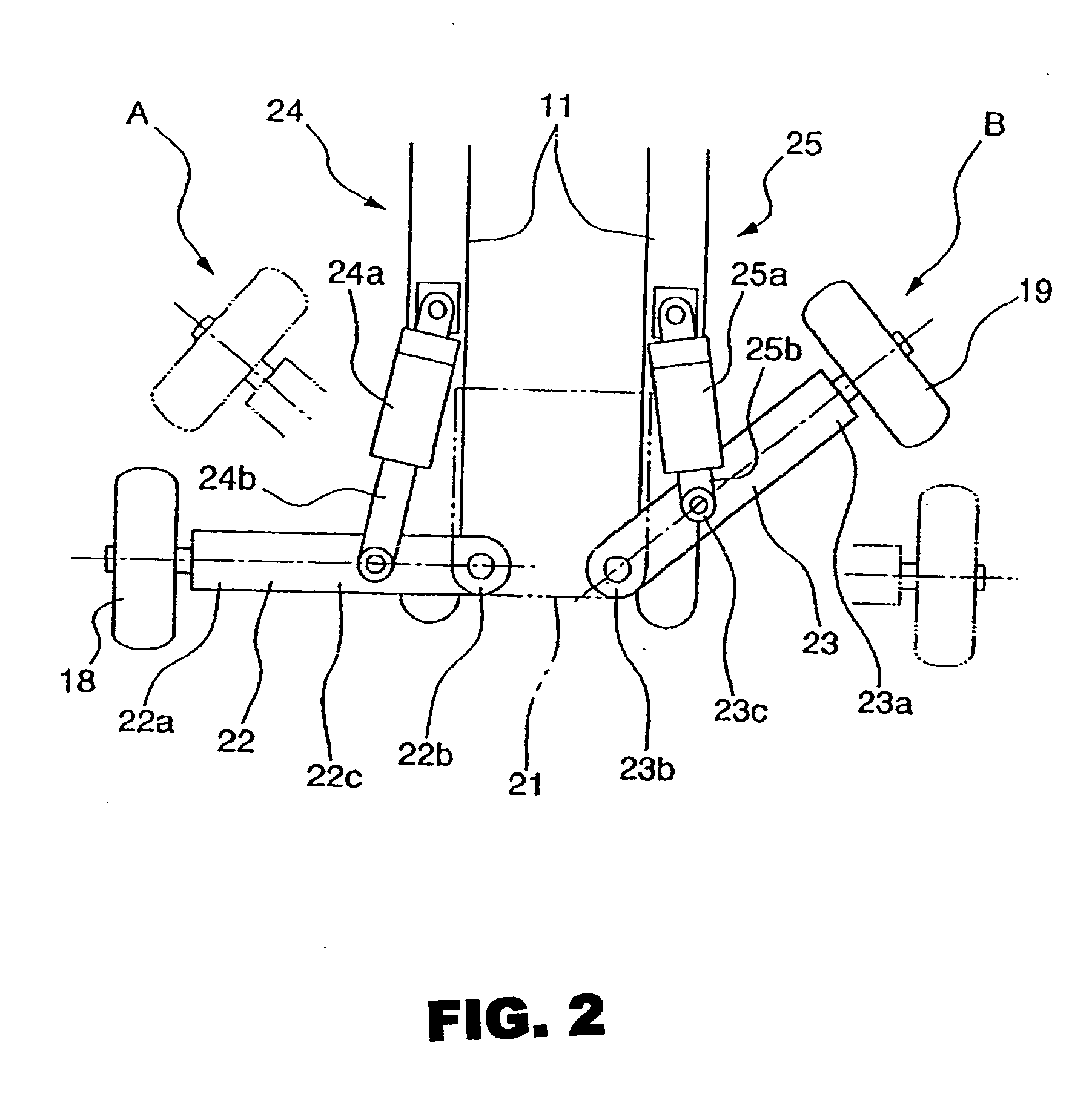 Motorcycle with auxiliary support