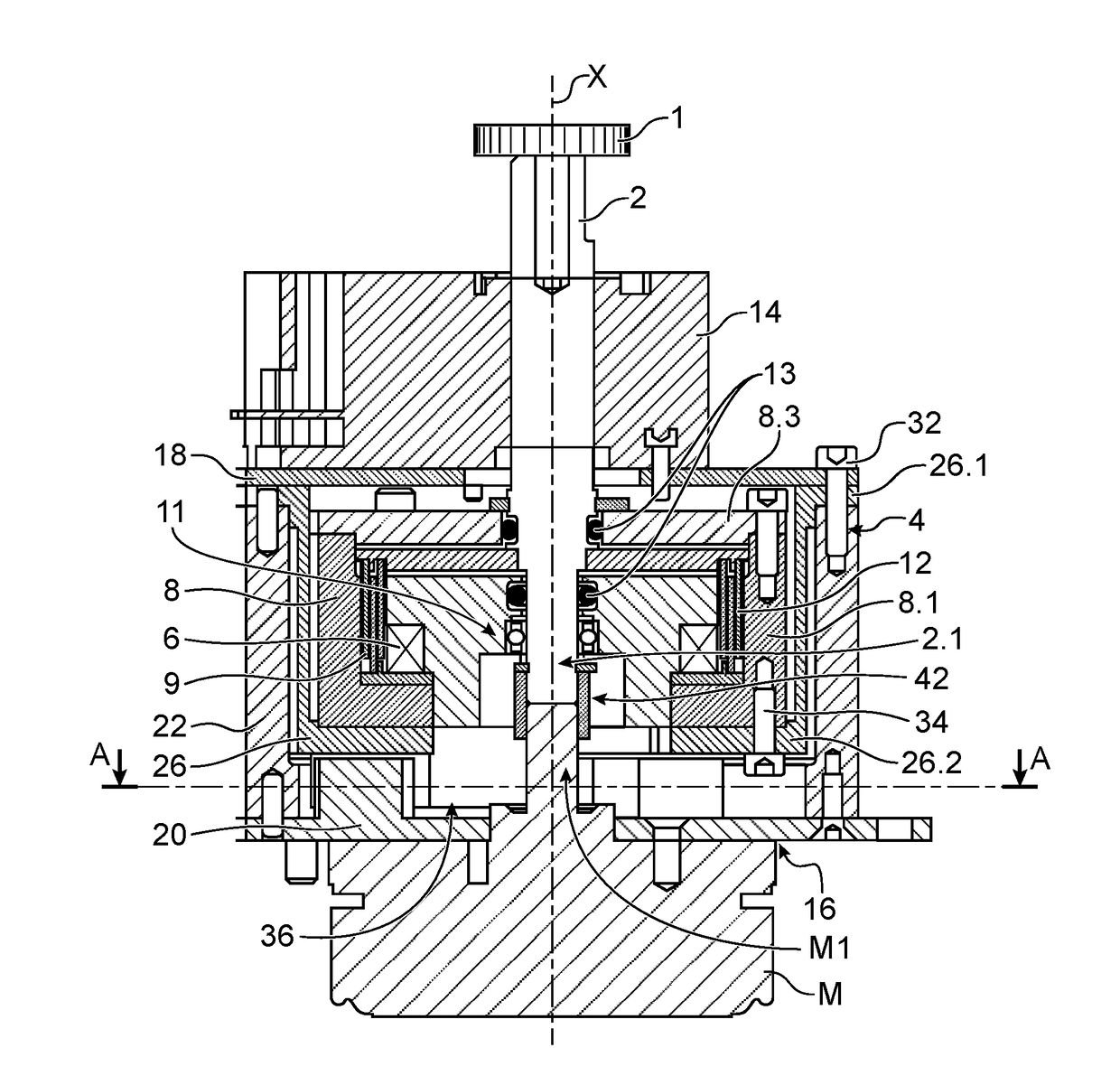 Hybrid haptic interface with improved haptic feedback