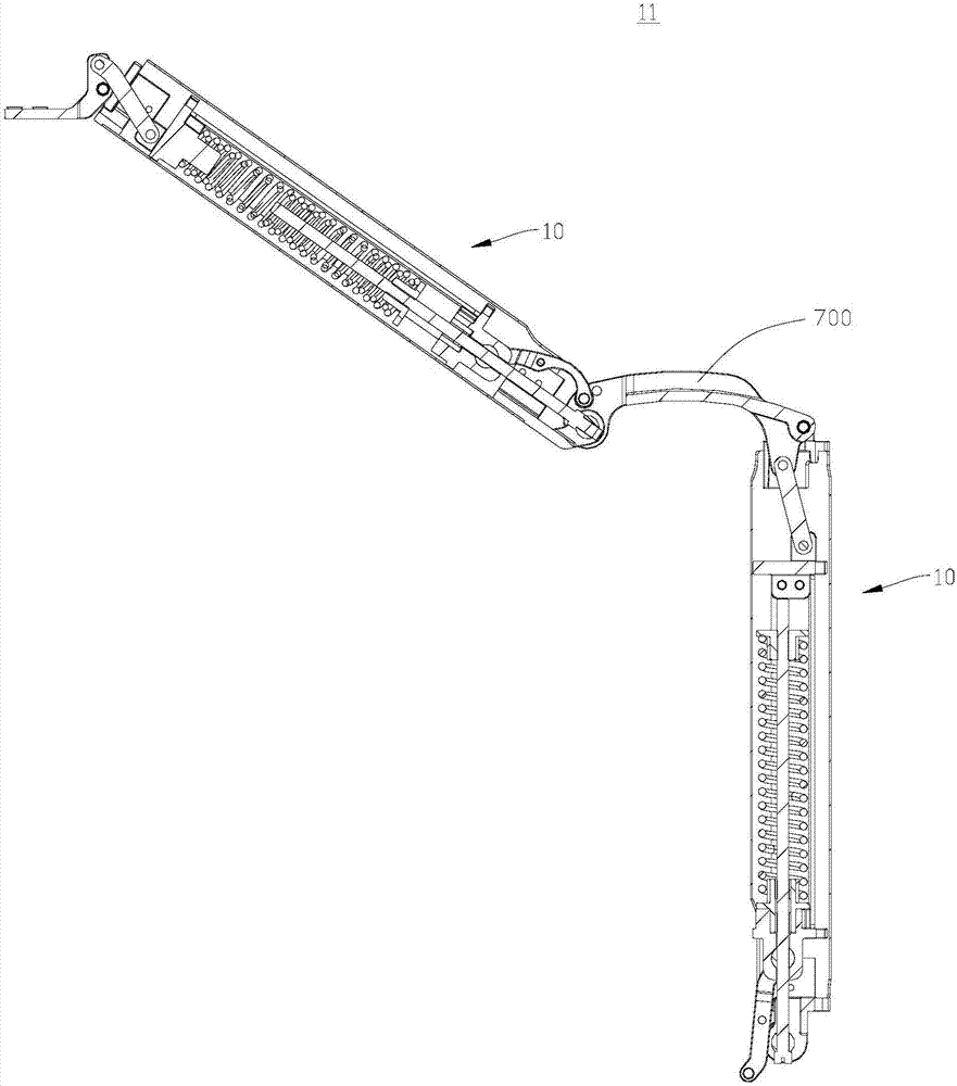 A TDP magic therapeutic instrument support arm, a support arm system and a TDP magic therapeutic instrument