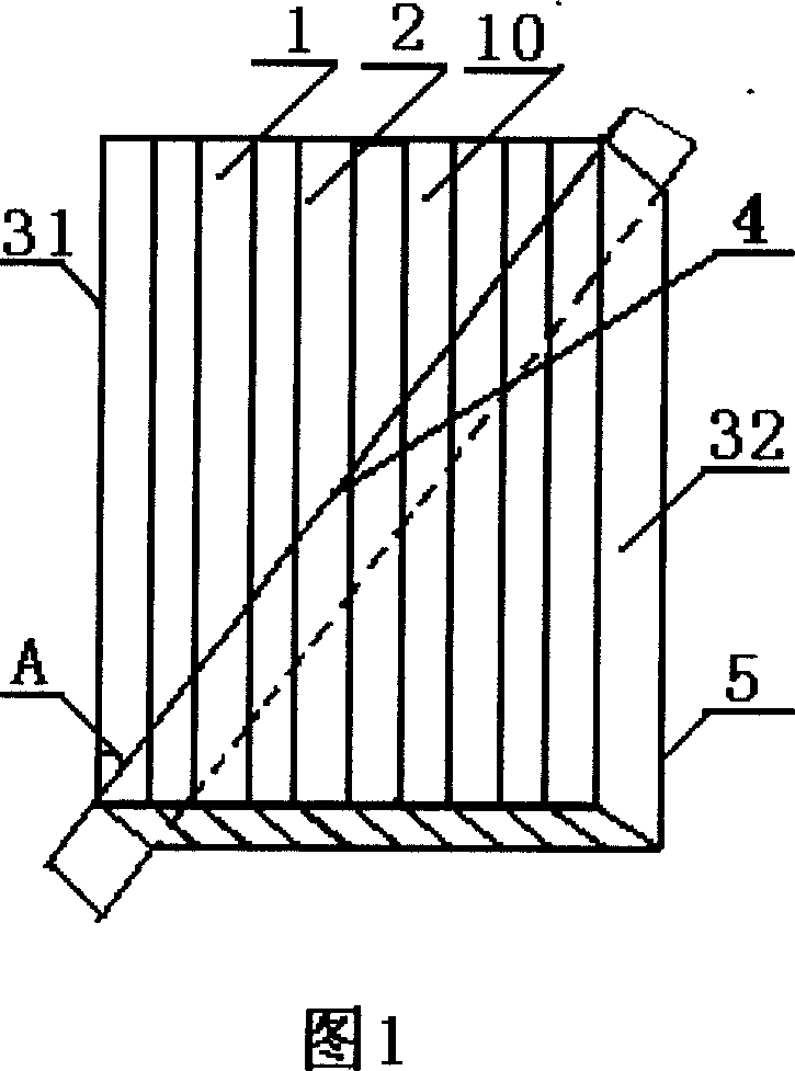 Handicraft plate made of bamboo and its making method