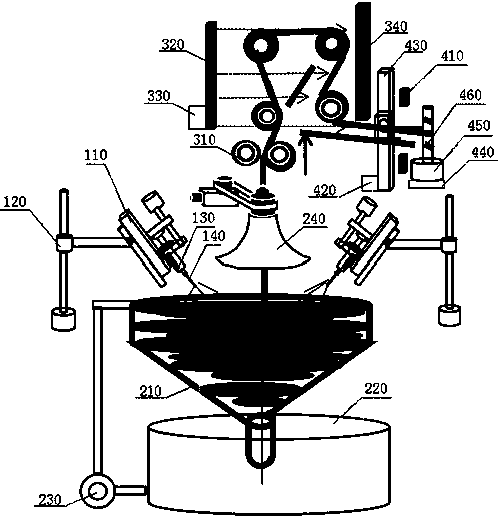 Method and device for preparing nanofiber yarn