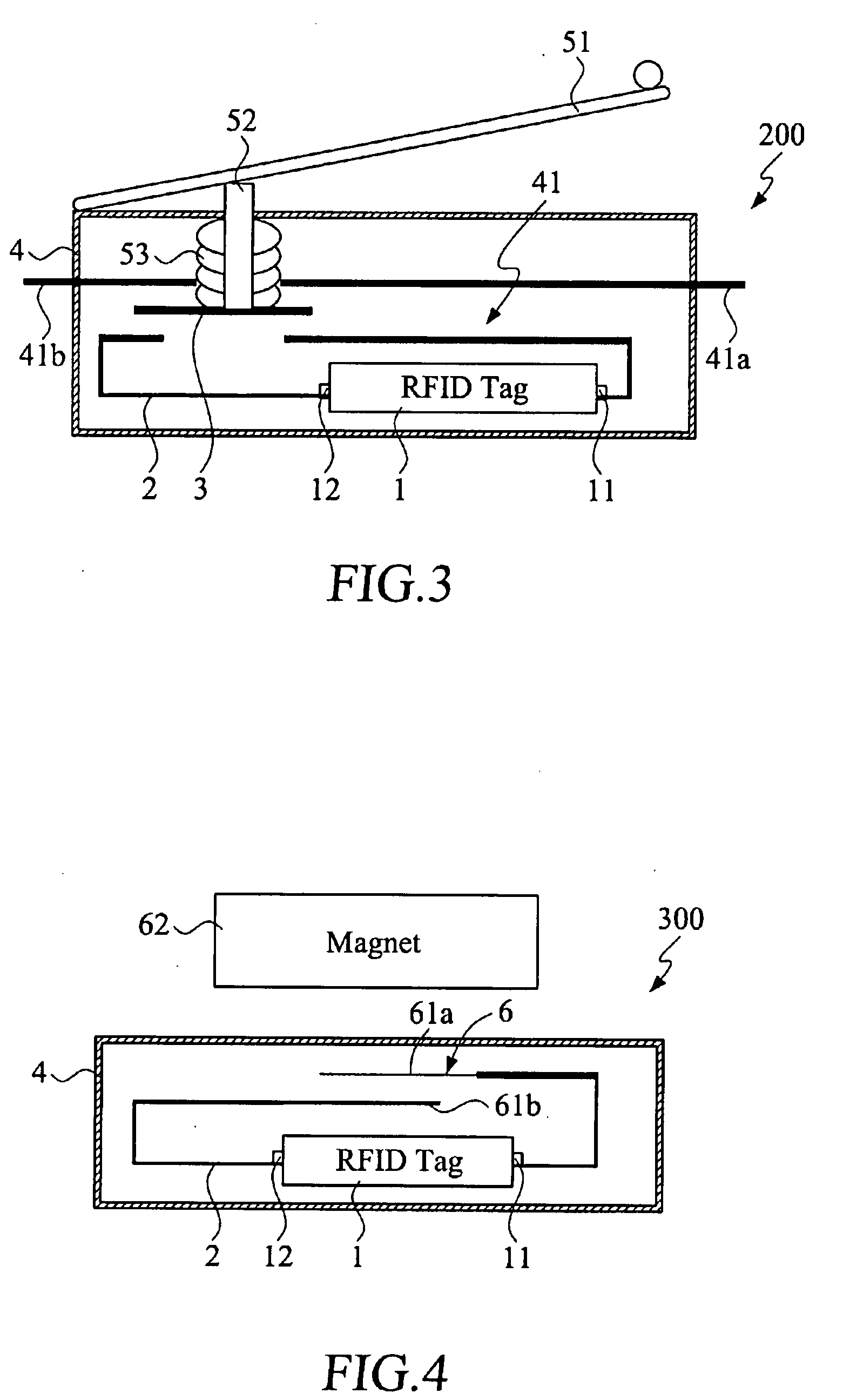 Switch detection device using RFID tag