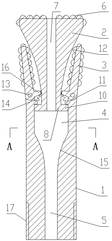 Anchorage hole integrated drilling and reaming construction method