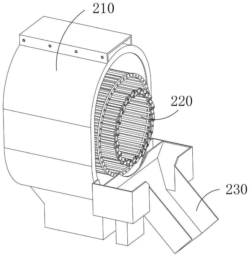 Classifying and screening assembly applied to tea leave production and processing