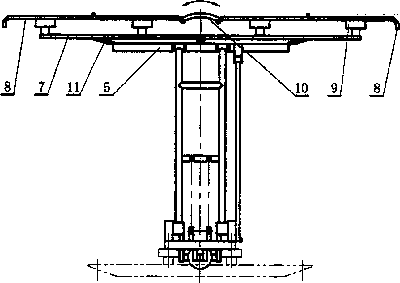 Double-wire pantograph type trolleybus collecting pole