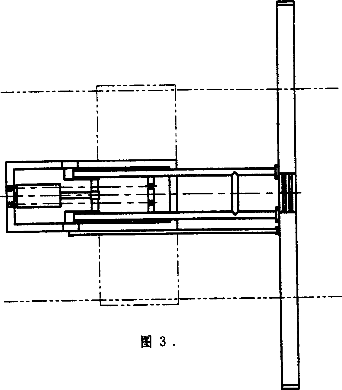 Double-wire pantograph type trolleybus collecting pole