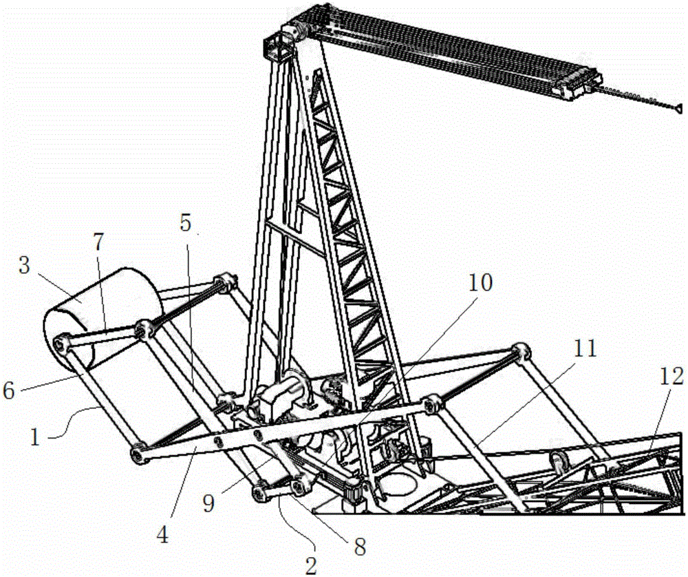 Extensible type hoisting equipment counterweight mechanism