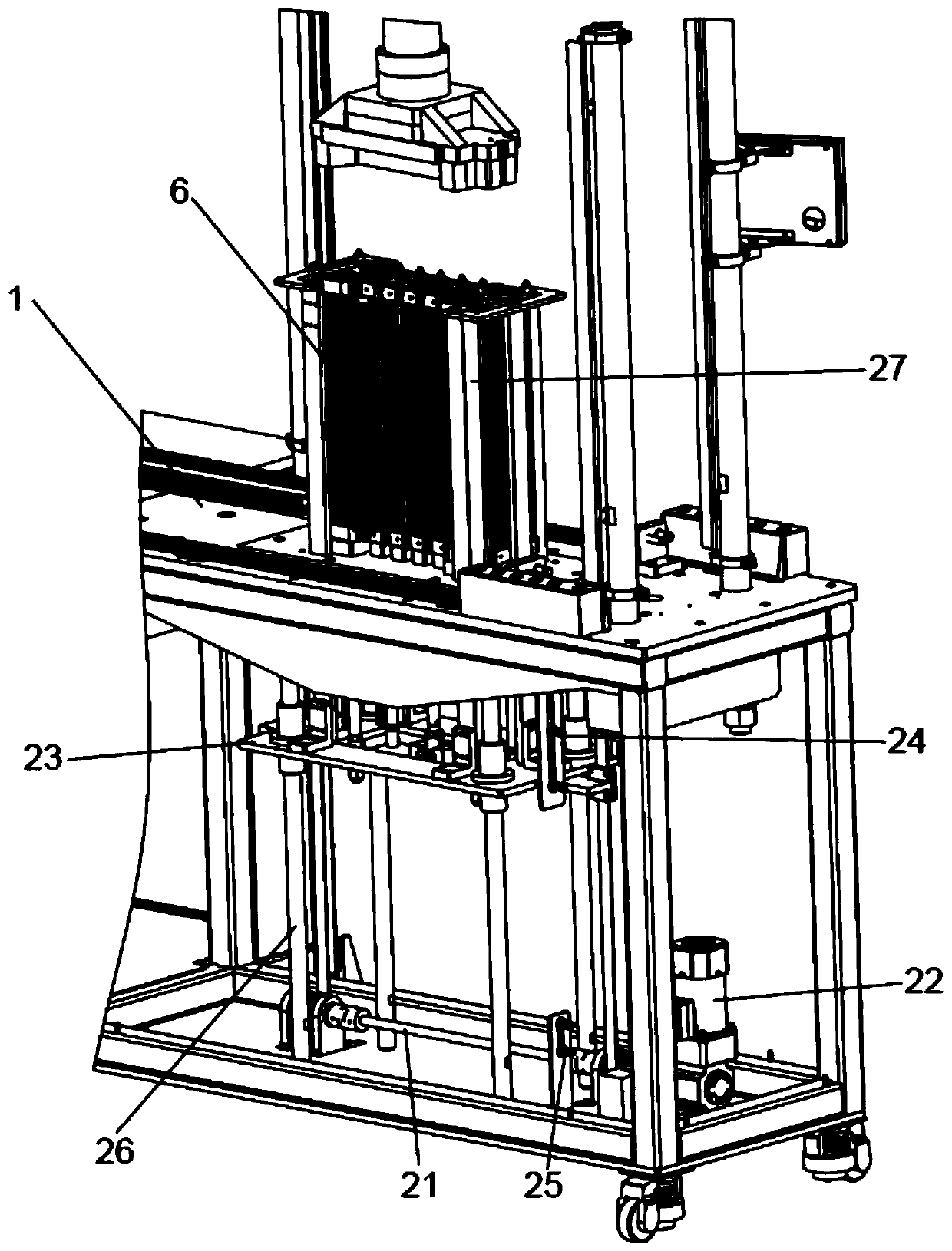 Hydrogen cell packing device and packing method thereof