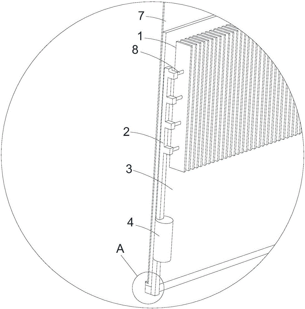 Water cooling system for LED display module and LED display module