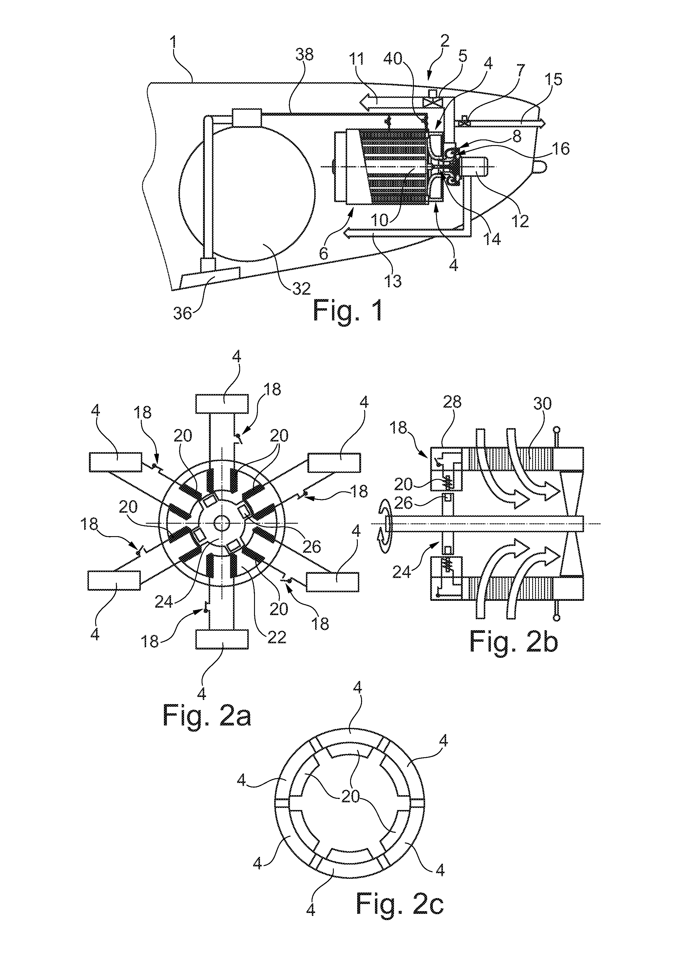 Auxiliary power system for an airplane and an airplane with such an auxiliary power system