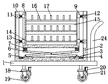 Transport device for machined parts of numerical control machine tool