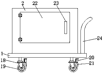 Transport device for machined parts of numerical control machine tool