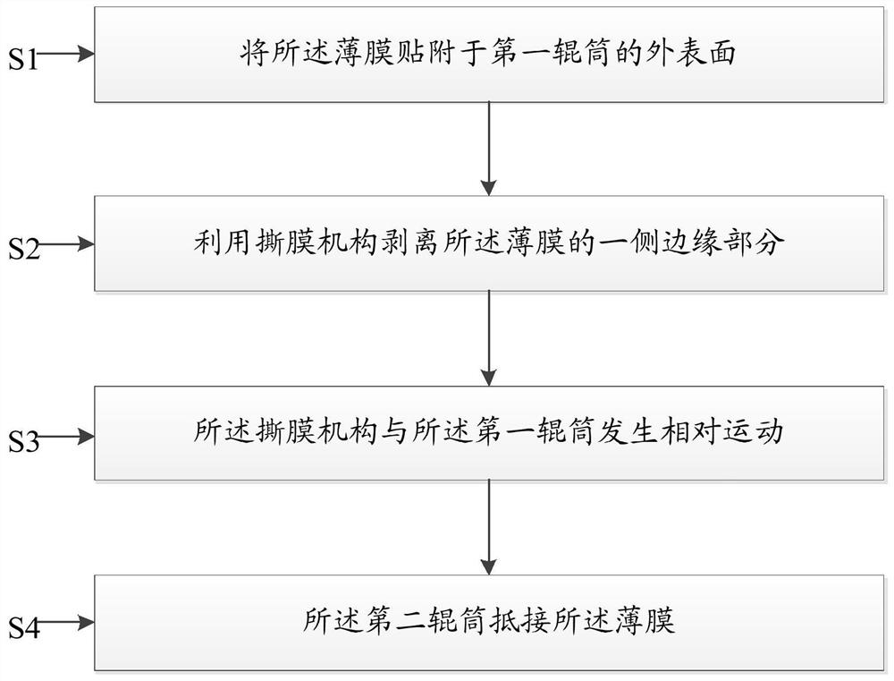 Stripping device and stripping method