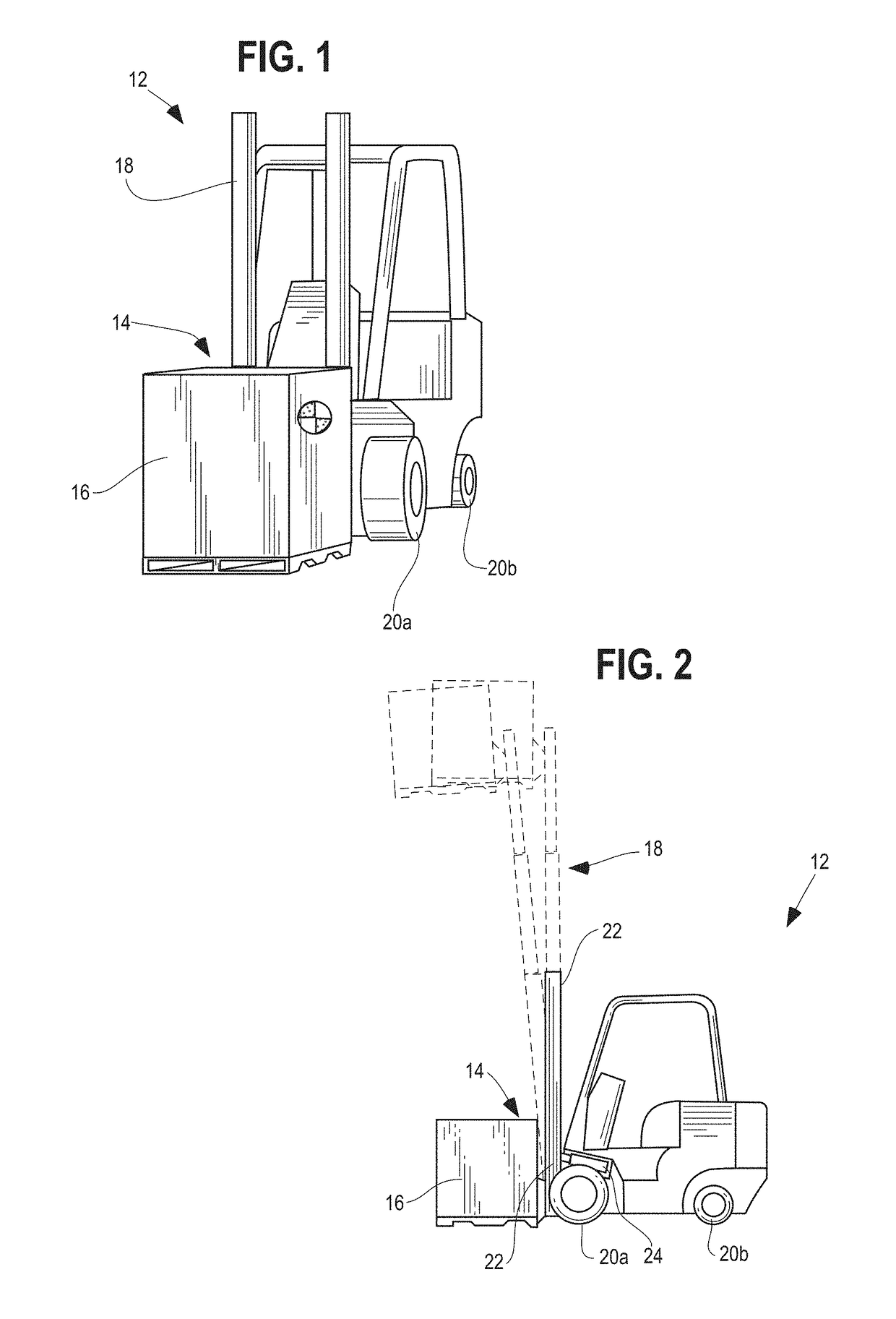 System and method for dynamically controlling the stability of an industrial vehicle