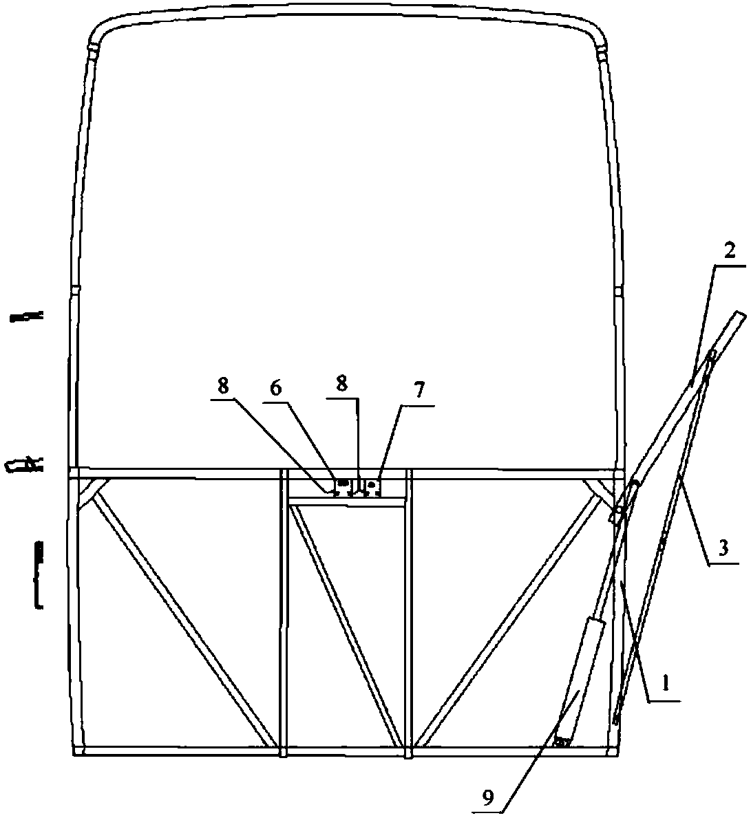 Battery electric vehicle efficient side turnover preventing system