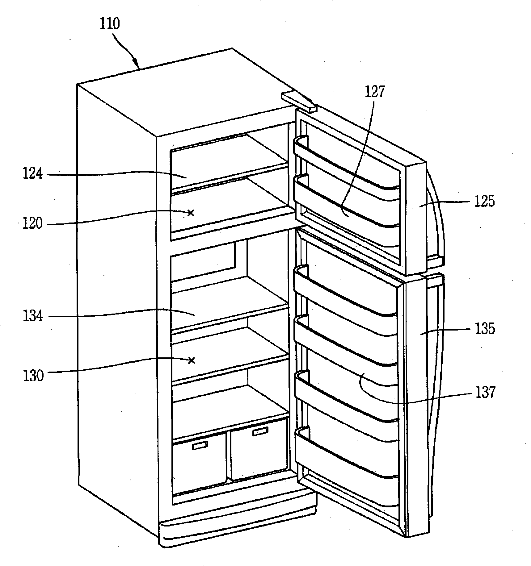 Lighting apparatus and refrigerator having the same