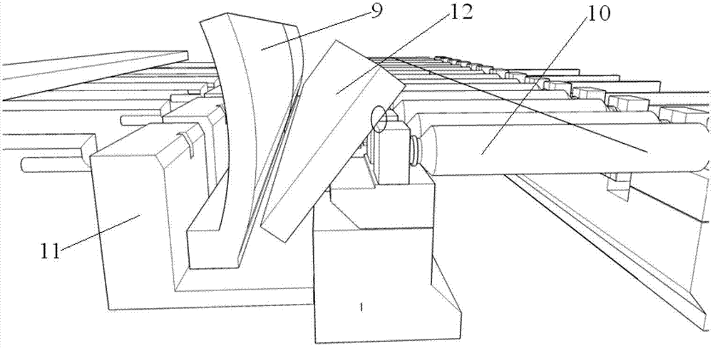 Device for preventing billet from tipping in steel tapping and steel loading of hot rolling heating furnace and control method thereof