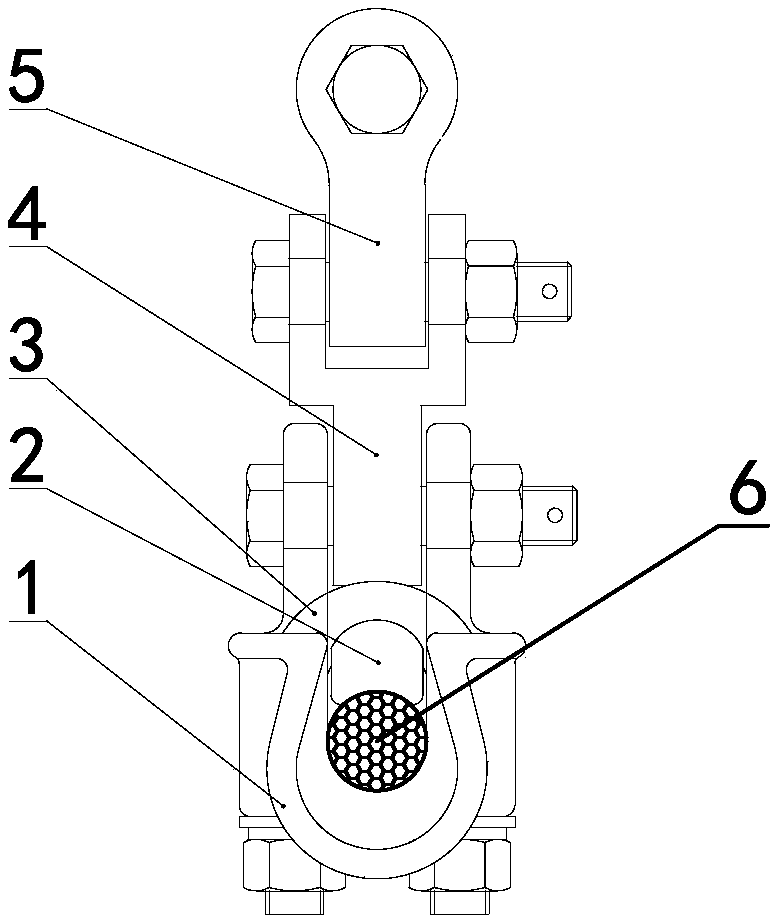 Novel energy-saving suspension clamp