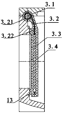 Rotary intercept rubber-flap check valve