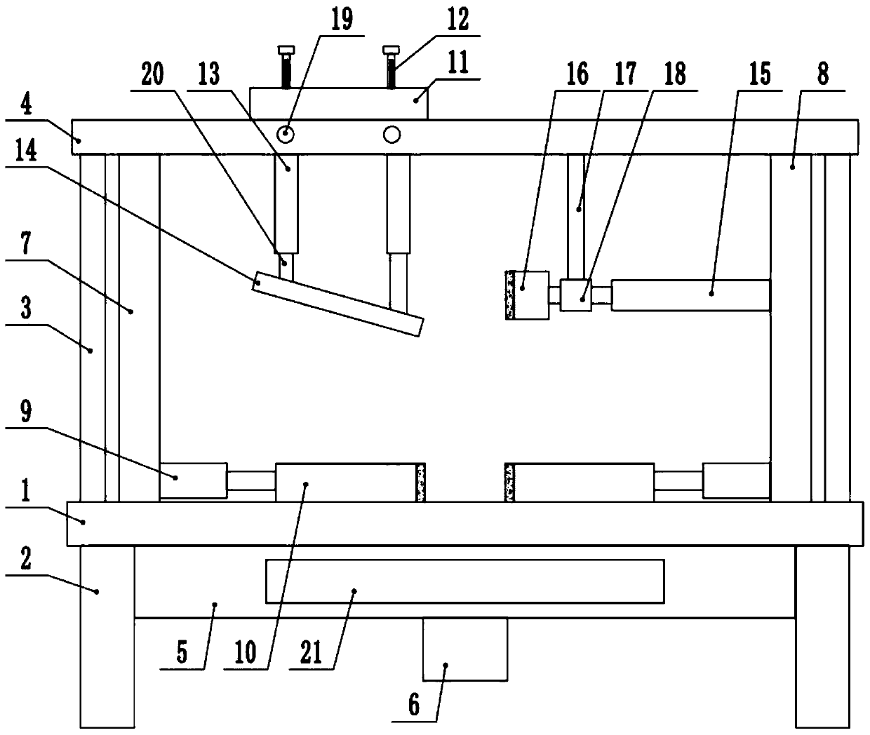 Metal plate bending device for case machining