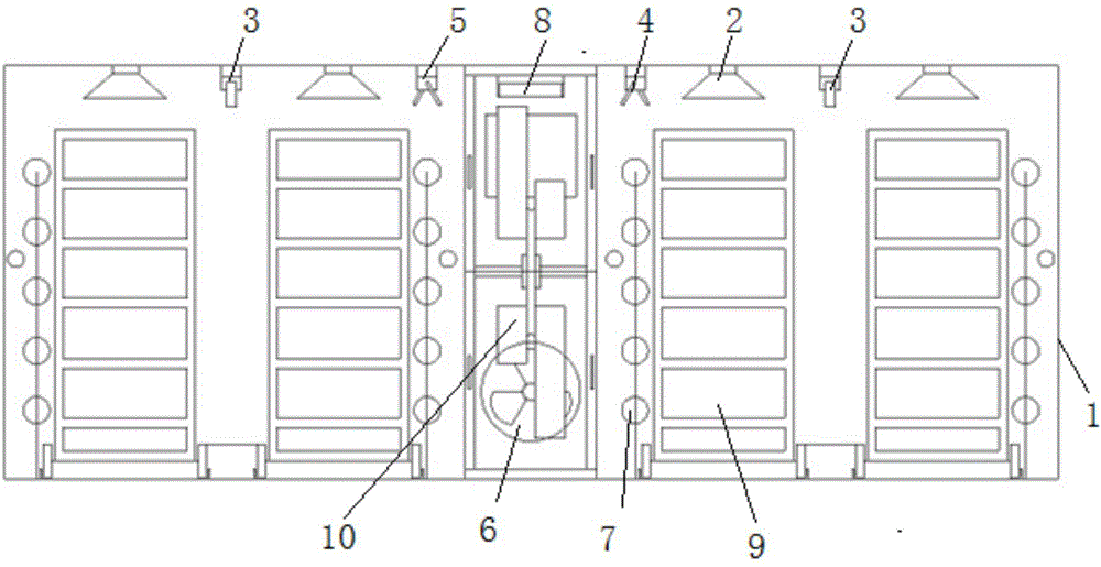 Early-stage box body young chicken breeding device and young chicken breeding method