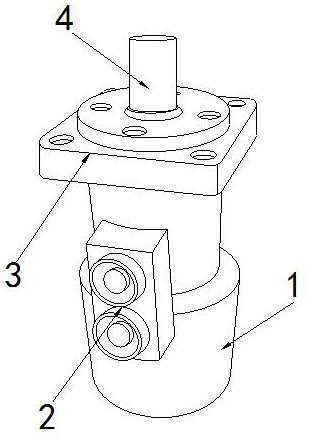 High-speed flow distribution cycloid hydraulic motor